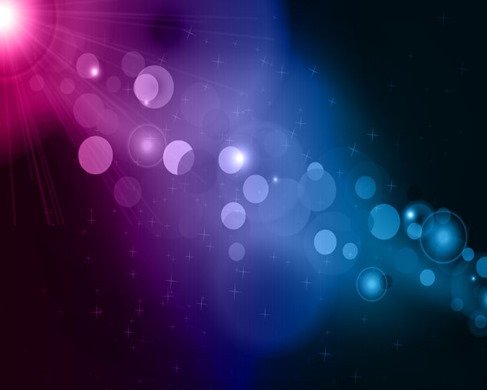 Blue and Purple Bokeh Abstract Light Background