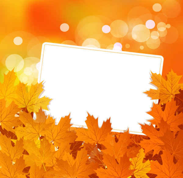 Autumn Leaves Vector Backgrounds