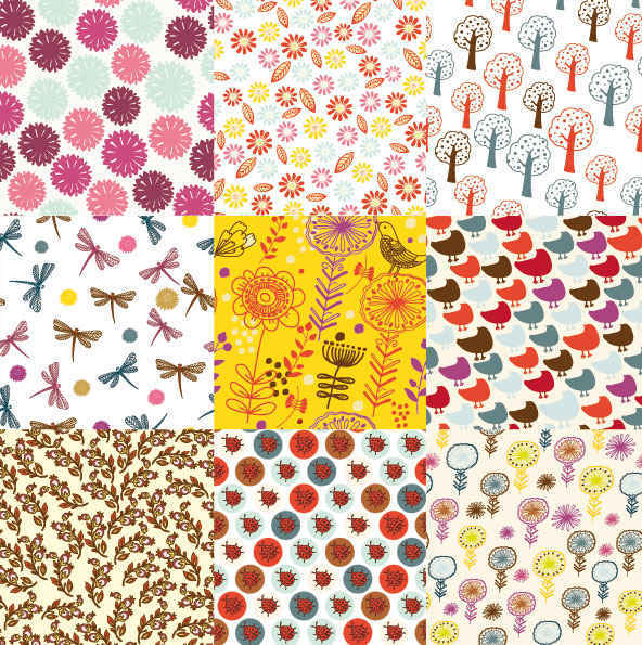 Flowers Patterns Background Pack