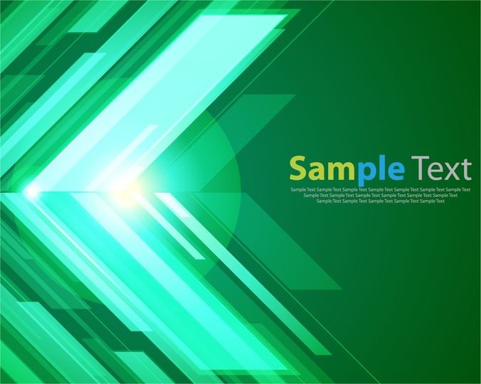 Green Abstract Background with Bright