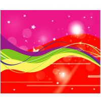 Pink And Red Starsy Abstract Background