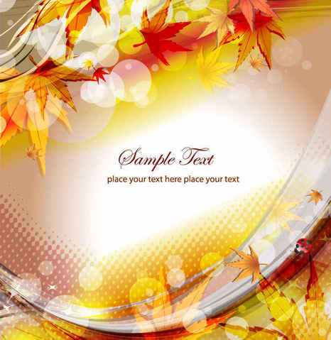 Free Vector Autumn Floral Background