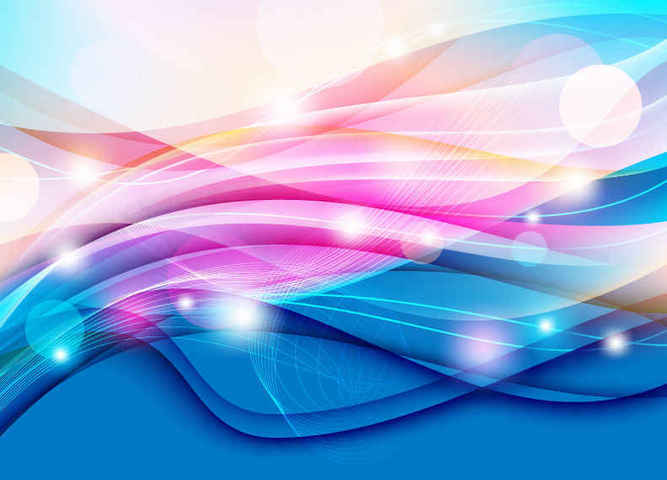 Color Waves Design Abstract