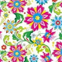 Showy Seamless Floral Vector Art Backdrop Background