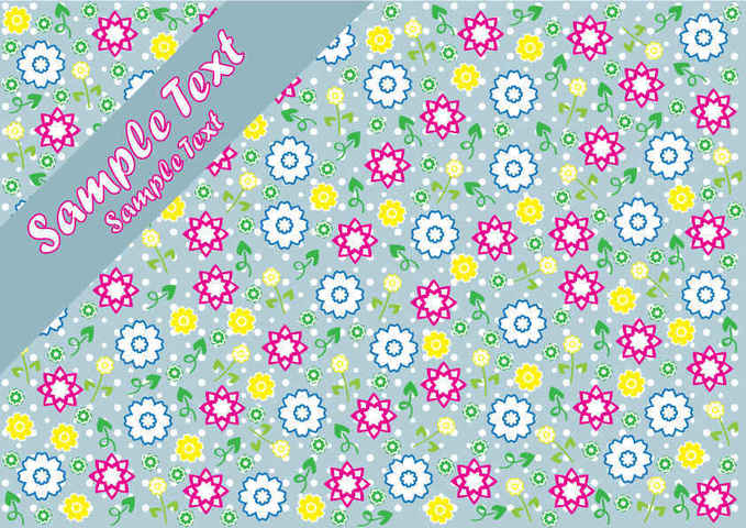 Background Card Design With Flowers