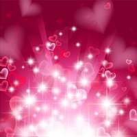 Abstract Heart Background in Pink