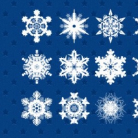 Snowflakes PSD Set