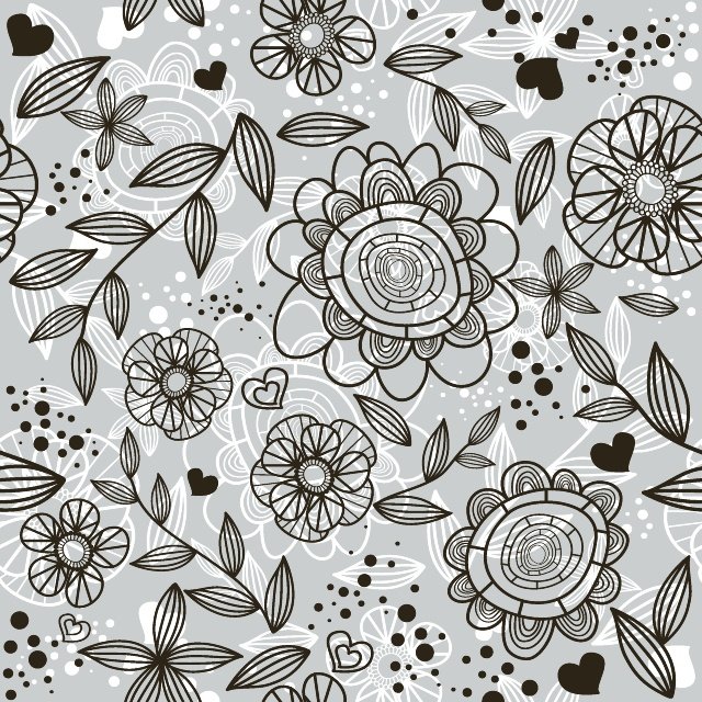 FLORAL PATTERN VECTOR BACKGROUND