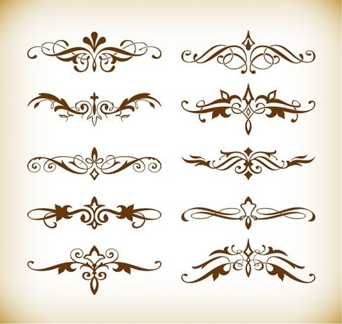 Vector Set of Decorative Elements for Your Design