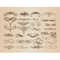 Calligraphic Vintage Design Elements