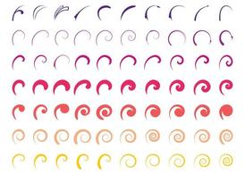 Colorful Swirls Set