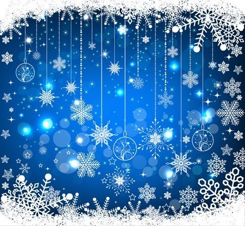 Blue Christmas Background