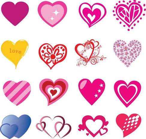 16 Free Heart Shaped Vectors for Valentine’s Day