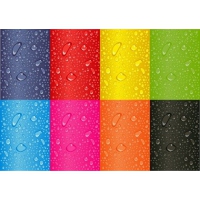 Colored Water Droplets