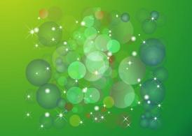 Green Circles Background