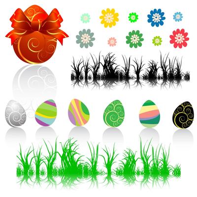 Easter Decorative Element Set