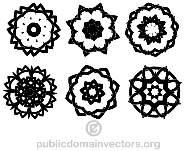 Decorative Knots Design Elements Vector Art