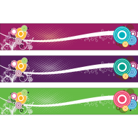 Three Colorful Banner Free