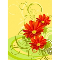 Free Red Vector Flowers
