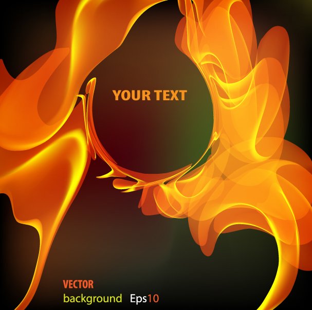 Flame Text Background