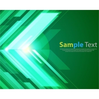 Green Abstract Background With Bright