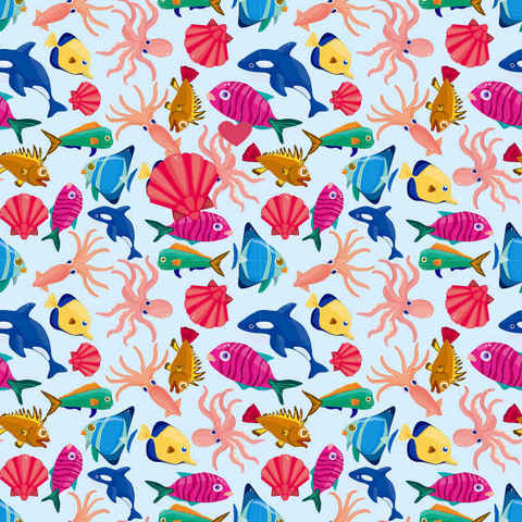 Fishes in The Sea Background