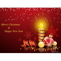 Christmas and New Year Greeting Card