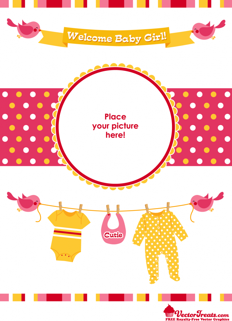 Free Baby Vectors to Welcome Your Little Girl’s Arrival