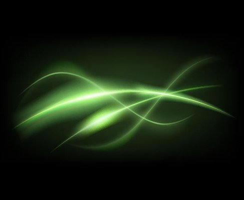 Abstract Green Dark Background