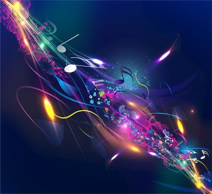 Abstract Music Design Background