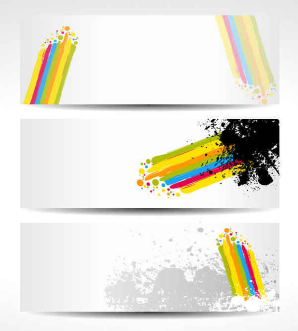 Color Vector Banners Background