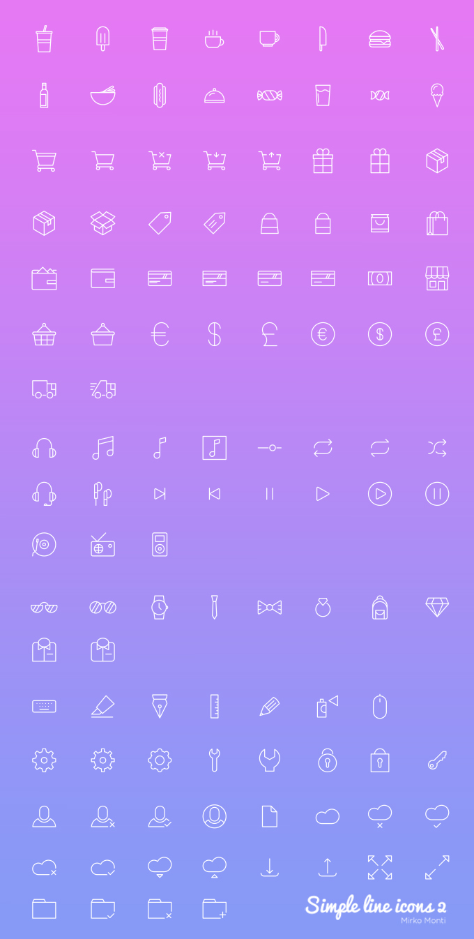 Simple Line Icons 2