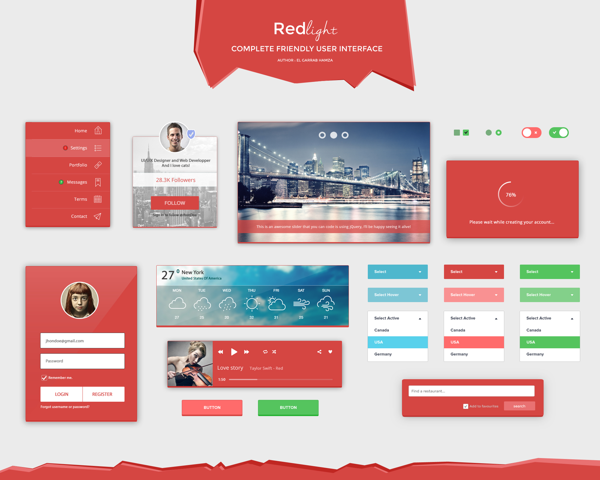 Redlight - Complete Friendly User Interface