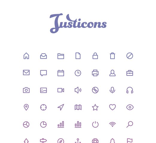 Justicons - 140 Stroke Icons
