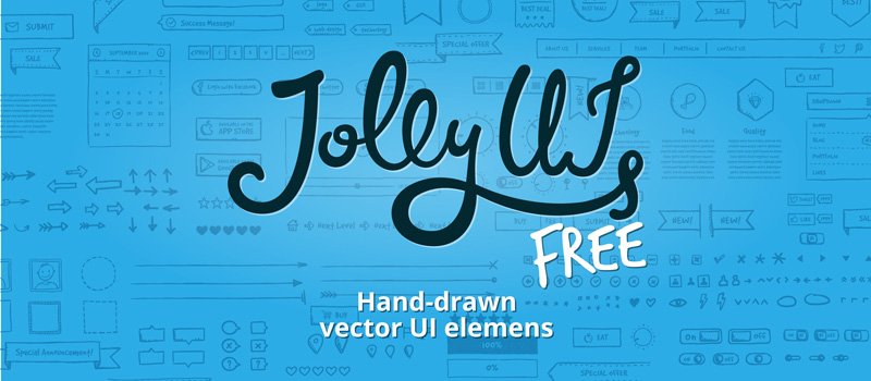 Jolly UI Free free hand-drawn vector UI elements