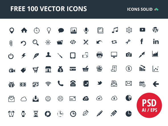 100 Free Vector Icons