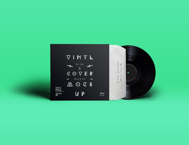 Psd Vinyl Cover Record Mock Up