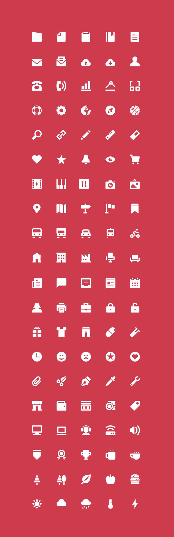 The Icons: 100 Free Icons