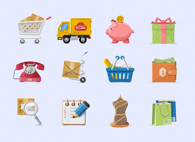 Charming Boutique Icons