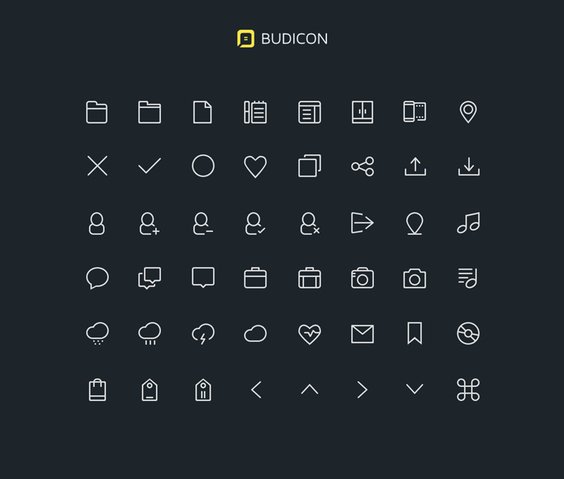 Budicon Line Icons