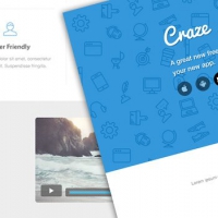 Craze Trendy Landing Page Website Вesign