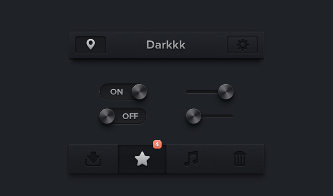Dark iPhone UI