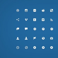 200 Handcrafted Micro Icons (PSD)