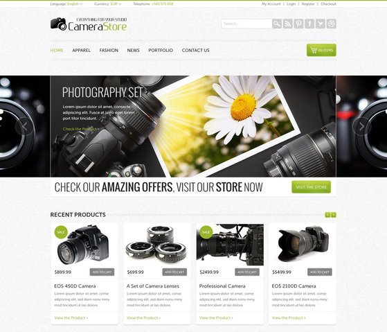 Camy Free PSD Template
