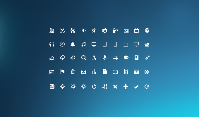 Mini Glyphs Icon Set