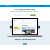Marketing Landing Page Free PSD Template