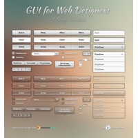 Cool Metallic and Glassy Web GUI Pack