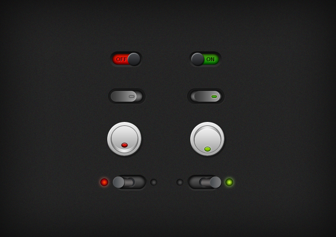 On/Off Switch Buttons