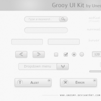 Grooy UI kit .PSD