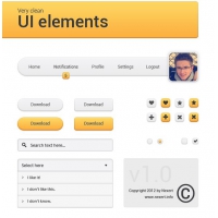 Very Clean UI Elements